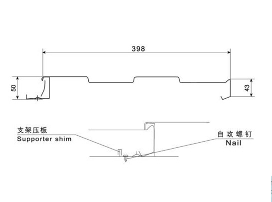 襄阳墙面系统——华强HV398型