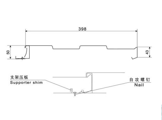 四平墙面系统——华强HV398型